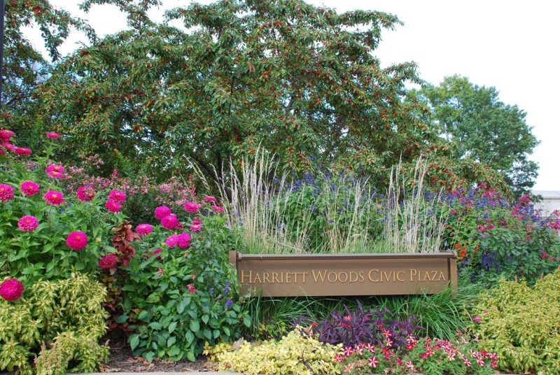 Garden at the Harriet Woods Civic Plaza