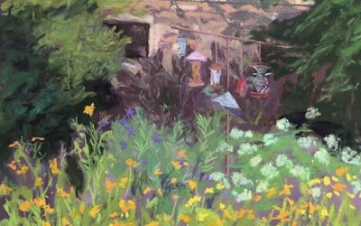 Jane McDowell – “Pollinator’s Paradise” Pastel, 11×14